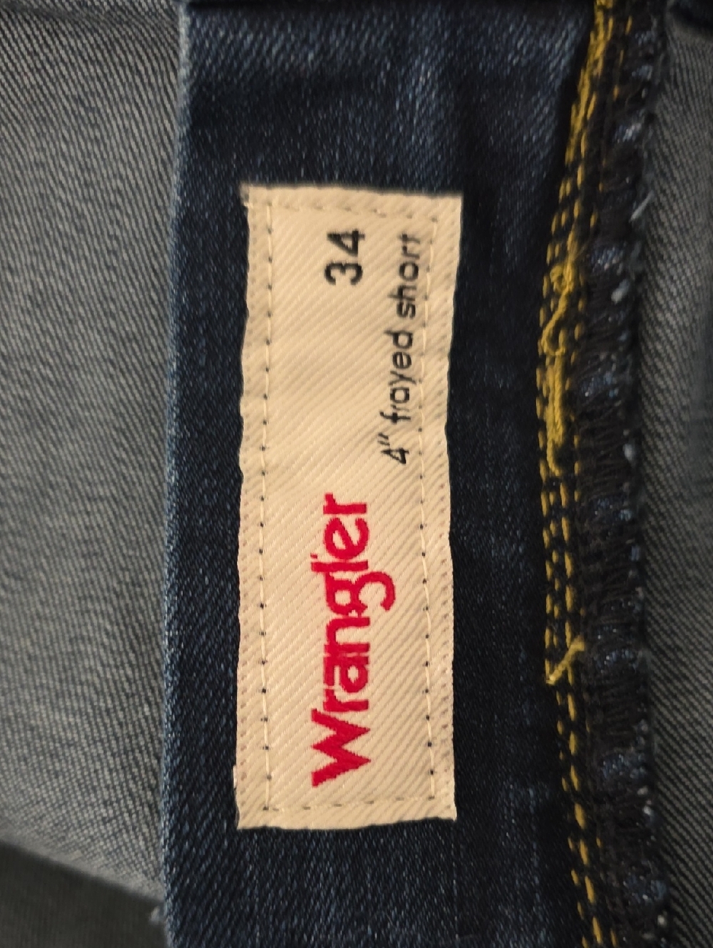 Wrangler NWT Blue High-Rise Frayed Denim Shorts Size 8/29 - Picture 8 of 10